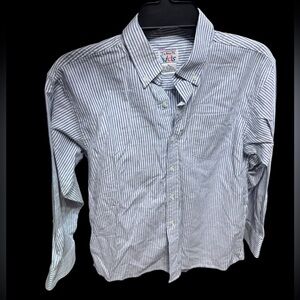 Talbots Kids Boy's Blue &White Stripe Button Down Shirt, XL k285